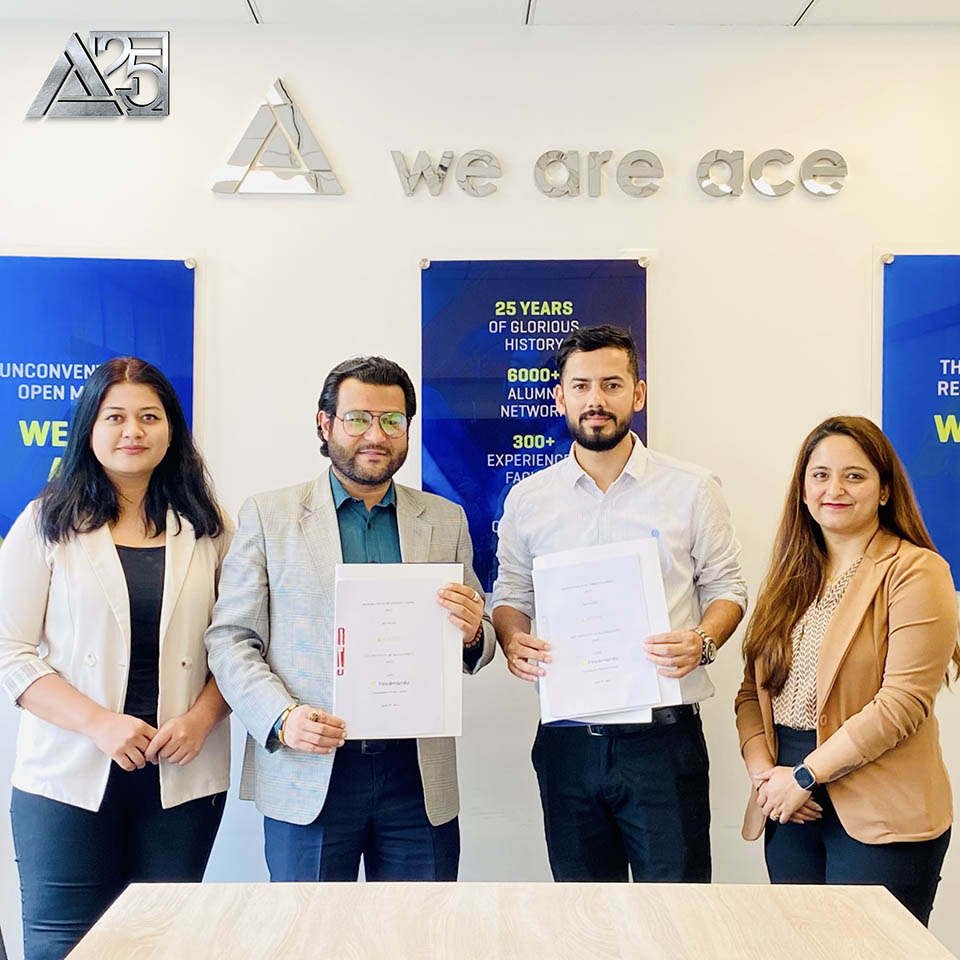 MoU signed between Ace Institute of Management and Foodmandu Pvt. Ltd